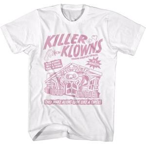 Killer Klowns From Outer Space Klown Flyer White Adult T-Shirt